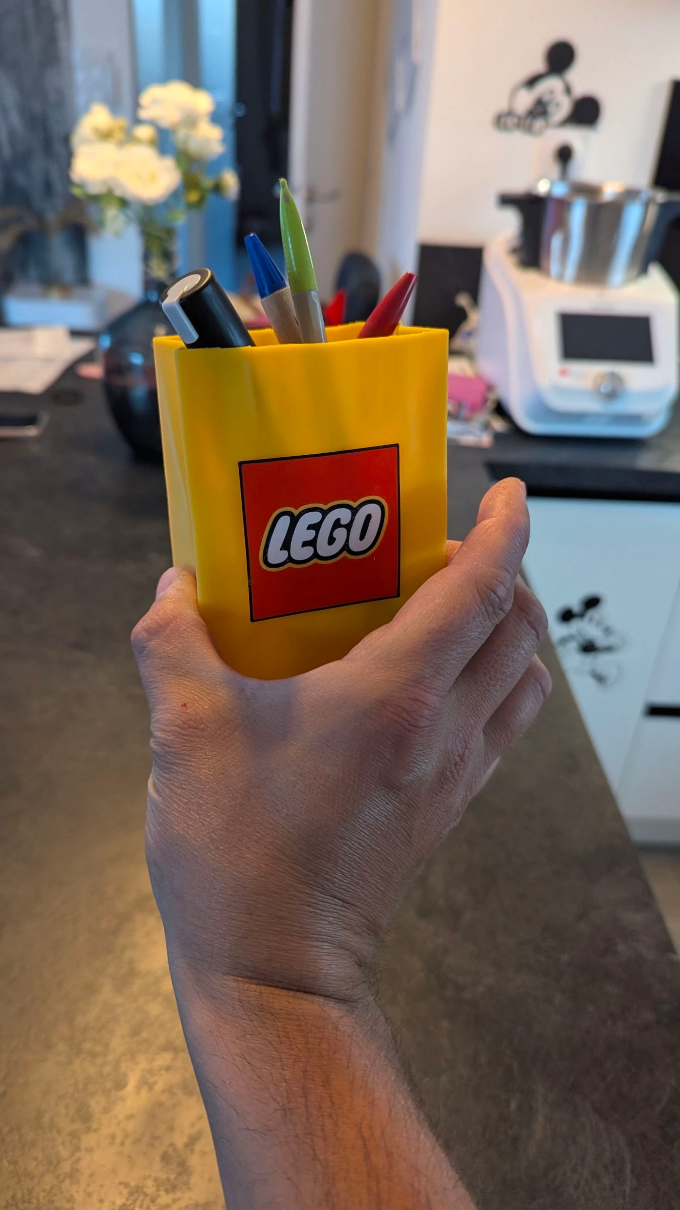 Bote para lápices estilo Lego – photo 4